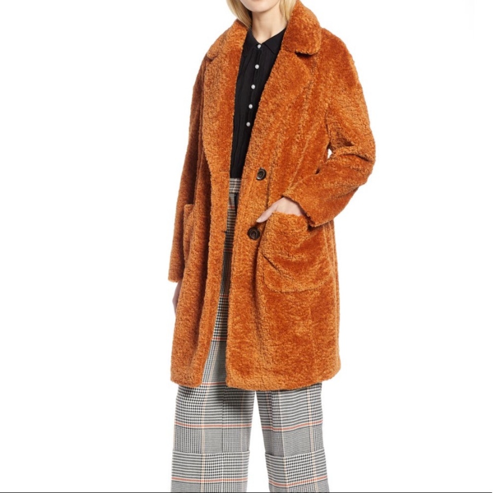 Halogen x Atlantic-Pacific teddy coat
